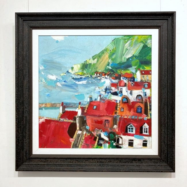 'Red Roof Tiles, Crovie' by artist Rob Shaw